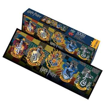 Harry Potter - Puzzle 1000 prvků v dekorativní krabičce (Bradavické domy)