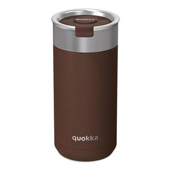 Quokka Boost Coffee Tumbler - Termohrnek z nerezové oceli s vařičem 400 ml (hnědý)