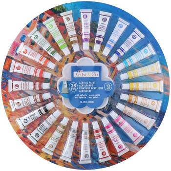 Artist & Co - Set of acrylic paints in 12 ml tubes 25 colors