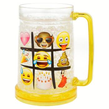 Emoji - Beverage cooling mug with gel insert 473 ml