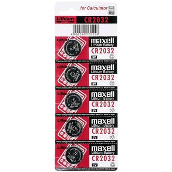 Maxell Lithium Battery CR2032 - Coin Cell Battery 3 V (5 Pcs)