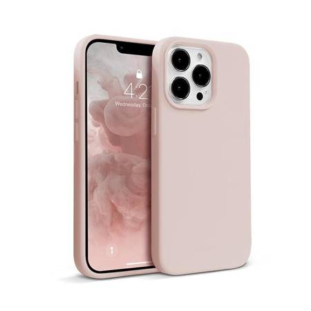 Crong Color Cover Silicone Case for iPhone 13 Pro (Sand Pink)