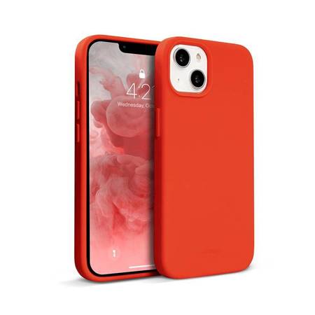 Crong Color Cover Silicone Case for iPhone 13 mini (Red)