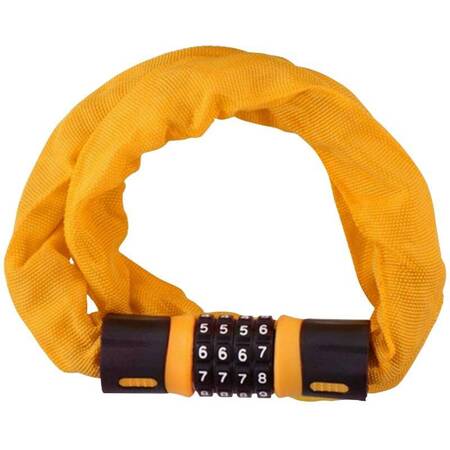Dunlop - Bicycle chain lock with combination (Orange)