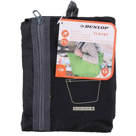 Dunlop - Folding shopping bag 21 l (black)