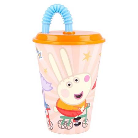 Peppa Pig - Mug with a straw, 430 ml