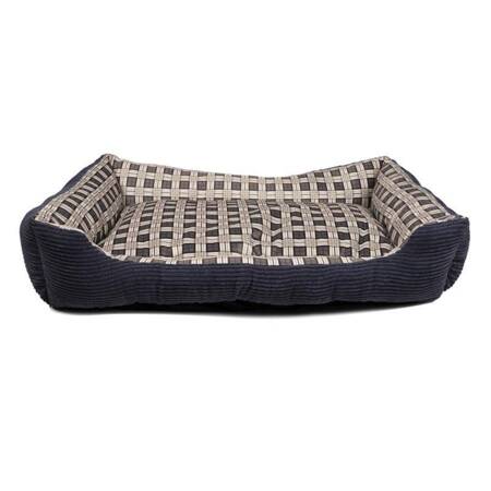 Soft couch bed for dog 90 x 70 x 20 cm roz. XL (navy blue)