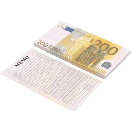 Topwrite - Notepad Banknote 200 Euro